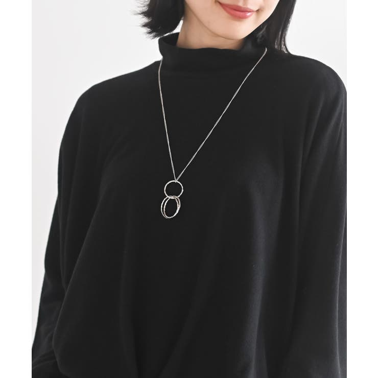 ネックレス付裾タックプチハイネックプルオーバー | rps | 詳細画像12 