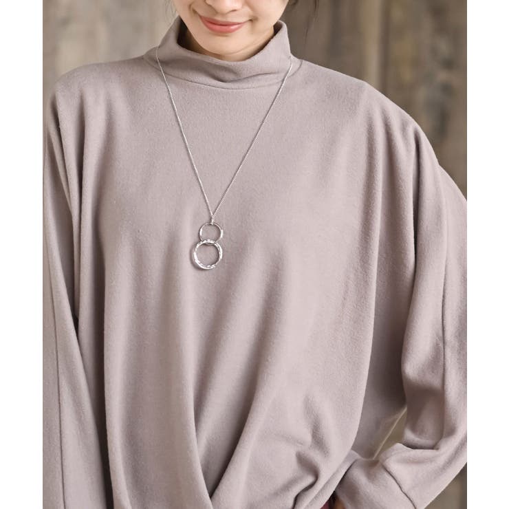 ネックレス付裾タックプチハイネックプルオーバー | rps | 詳細画像20 