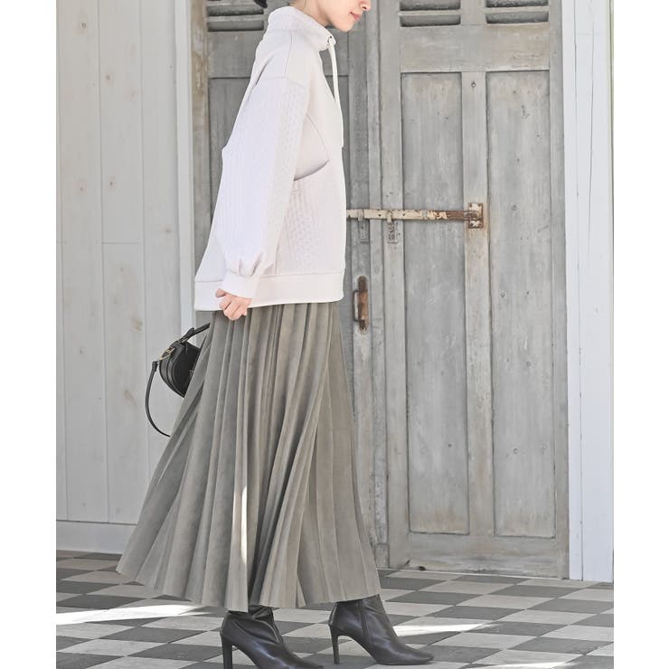 ふくれジャガード×無地切り替えプチハイネックプルオーバー | rps | 詳細画像21 