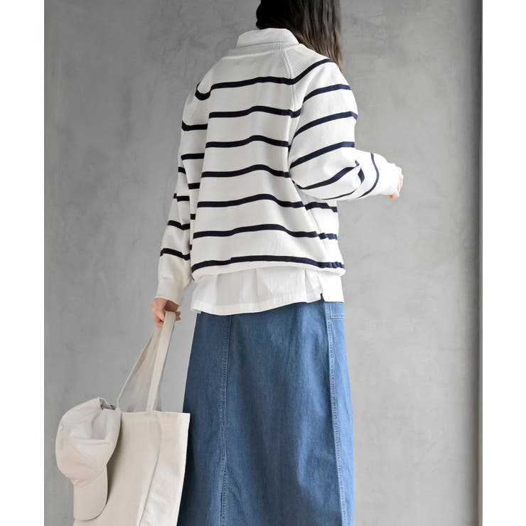 ラインボーダースポンジニットプルオーバー | rps | 詳細画像4 