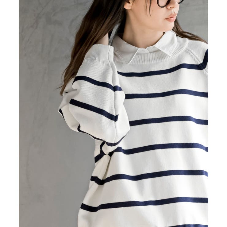 ラインボーダースポンジニットプルオーバー | rps | 詳細画像6 