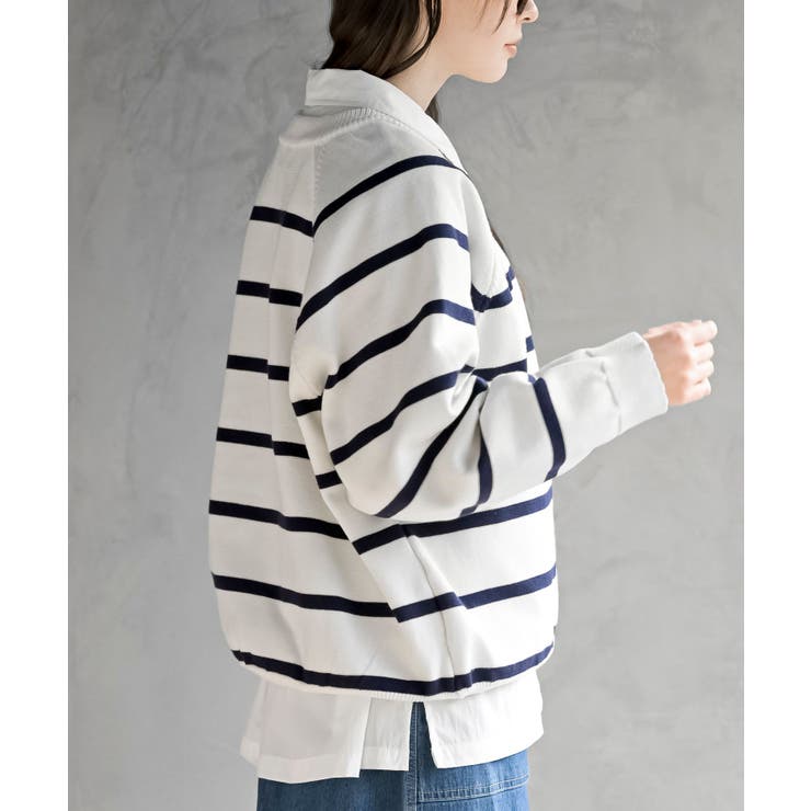 ラインボーダースポンジニットプルオーバー | rps | 詳細画像9 