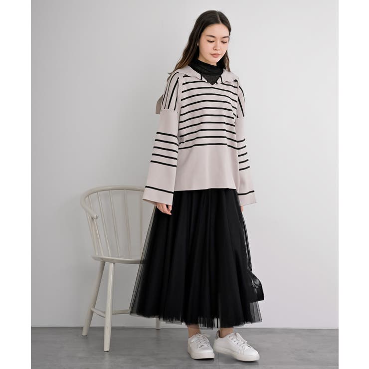 セーラーカラーボーダーニットプルオーバー | rps | 詳細画像18 