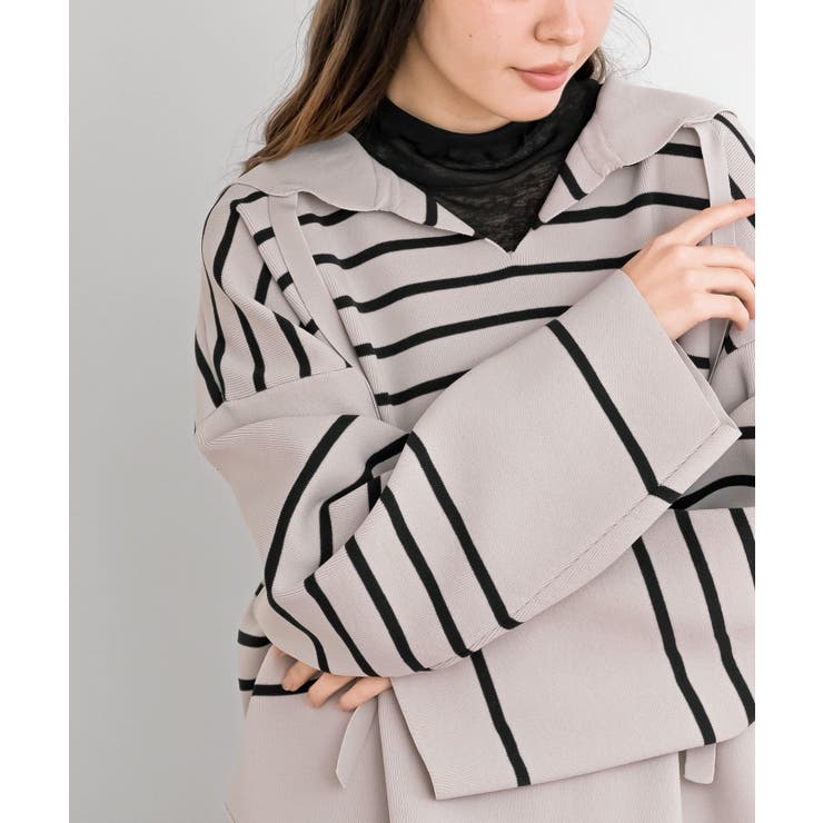 セーラーカラーボーダーニットプルオーバー | rps | 詳細画像22 