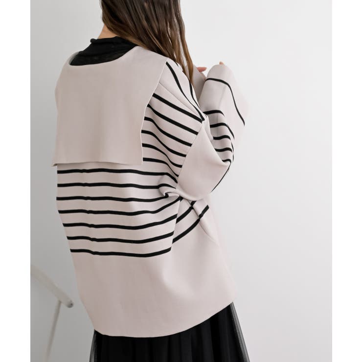 セーラーカラーボーダーニットプルオーバー | rps | 詳細画像24 