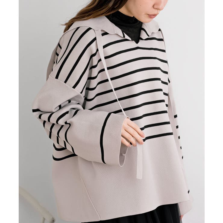 セーラーカラーボーダーニットプルオーバー | rps | 詳細画像25 