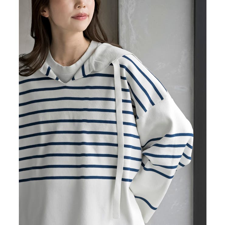セーラーカラーボーダーニットプルオーバー | rps | 詳細画像6 