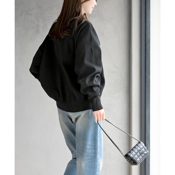 ゴールドボタンクルーネックスポンジニットカーディガン | rps | 詳細画像19 