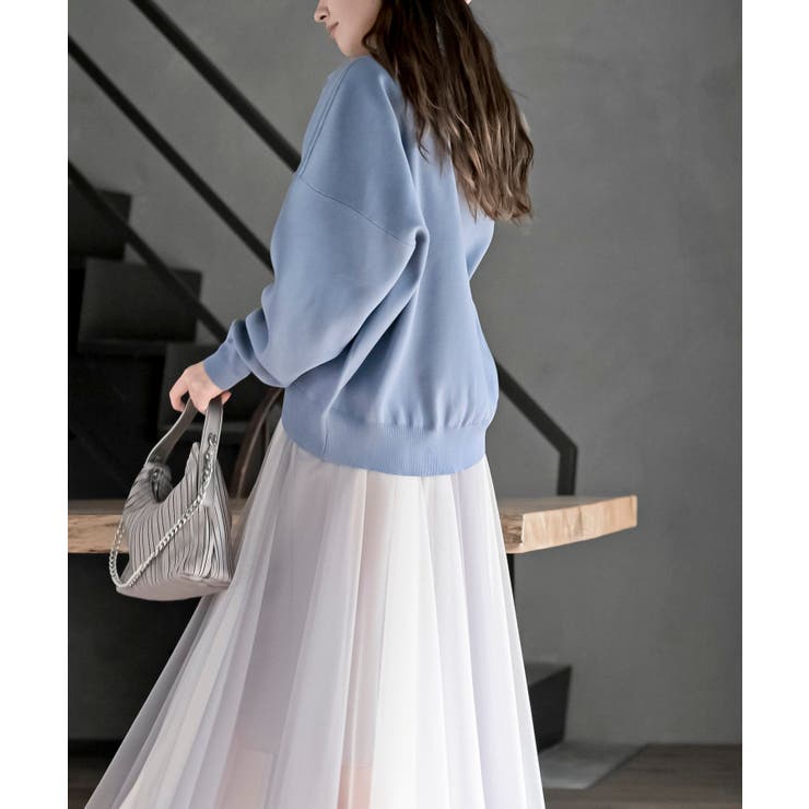 ゴールドボタンクルーネックスポンジニットカーディガン | rps | 詳細画像27 