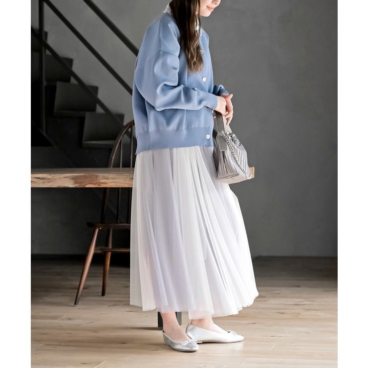 ゴールドボタンクルーネックスポンジニットカーディガン | rps | 詳細画像29 