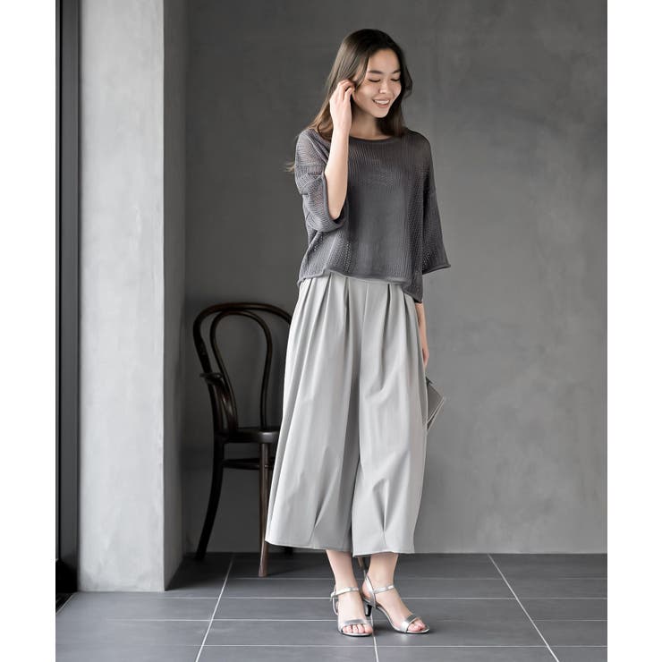 透かし編みワイドニットプルオーバー | rps | 詳細画像10 