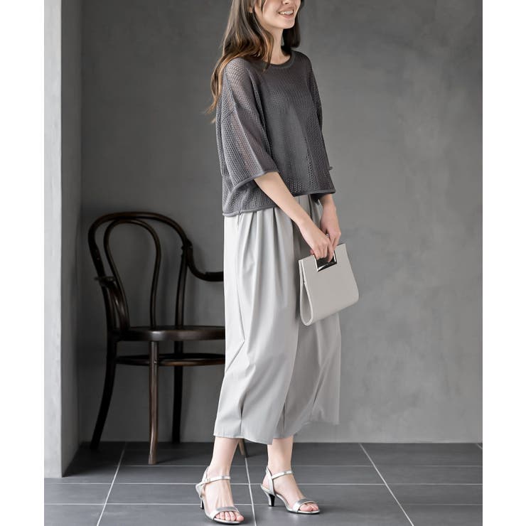 透かし編みワイドニットプルオーバー | rps | 詳細画像13 