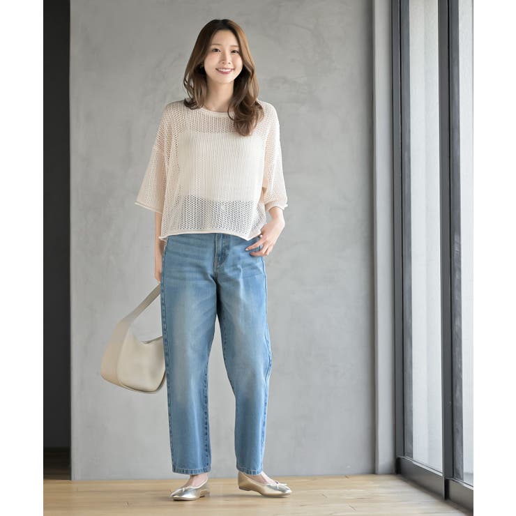透かし編みワイドニットプルオーバー | rps | 詳細画像2 
