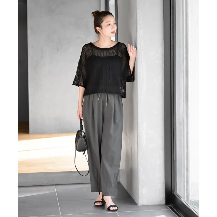 透かし編みワイドニットプルオーバー | rps | 詳細画像26 