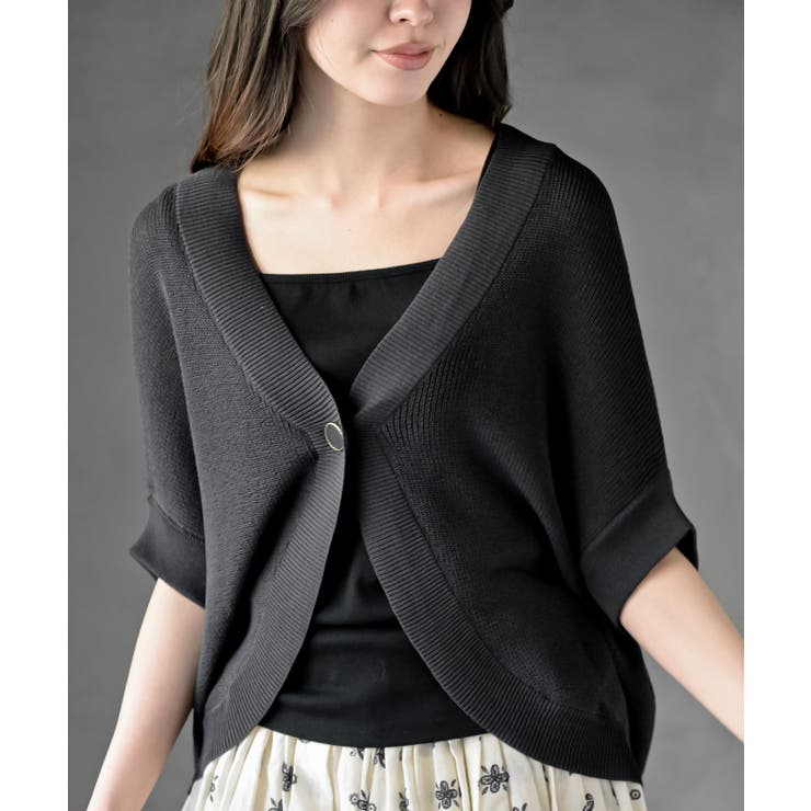 ブラック | ボレロニットカーディガン | rps
