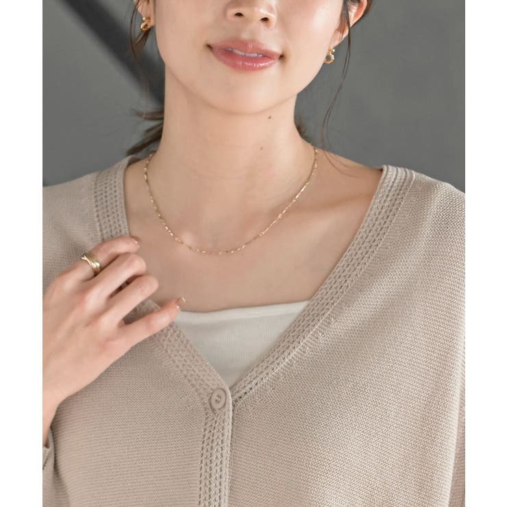 麻タッチＶネックニットカーディガン | rps | 詳細画像14 