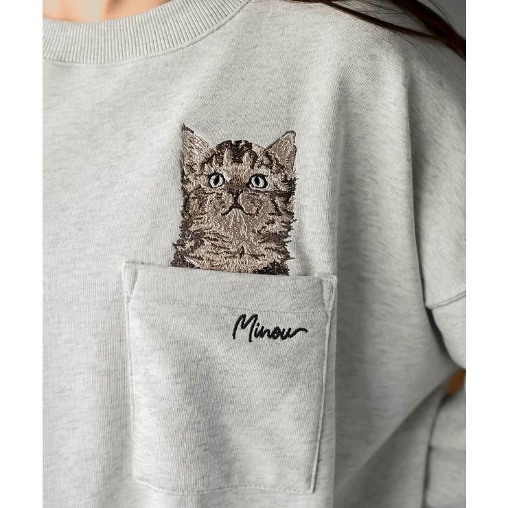 裏毛ネコ刺繍 プルオーバー | rps | 詳細画像10 