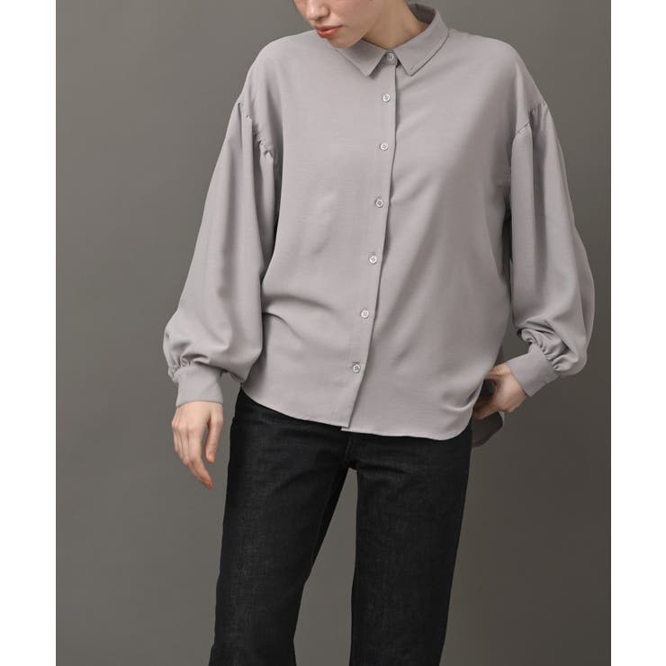 グレー | ボリュームスリーブＢＩＧシルエットブラウス | rps