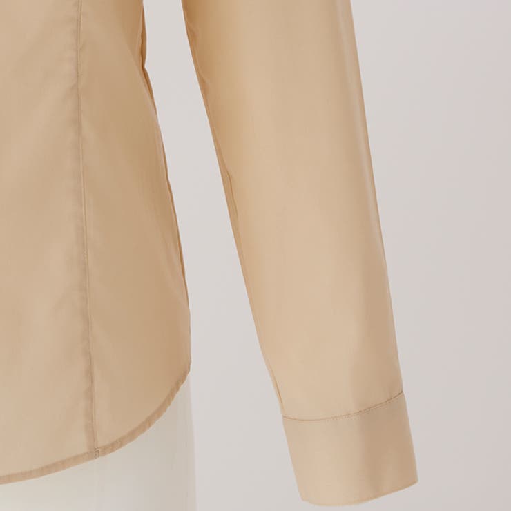 SALE 大きいサイズ 女性 売れ筋商品|||シャツVer3.5 ライトベージュ・スキッパー（SP-490） シャツVer3.5 ライトベージュ・スキッパー（SP-490）[品番