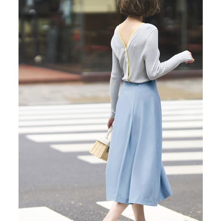 シークレットゴム ハイウエストＡラインスカート | RUIRUE BOUTIQUE | 詳細画像10 