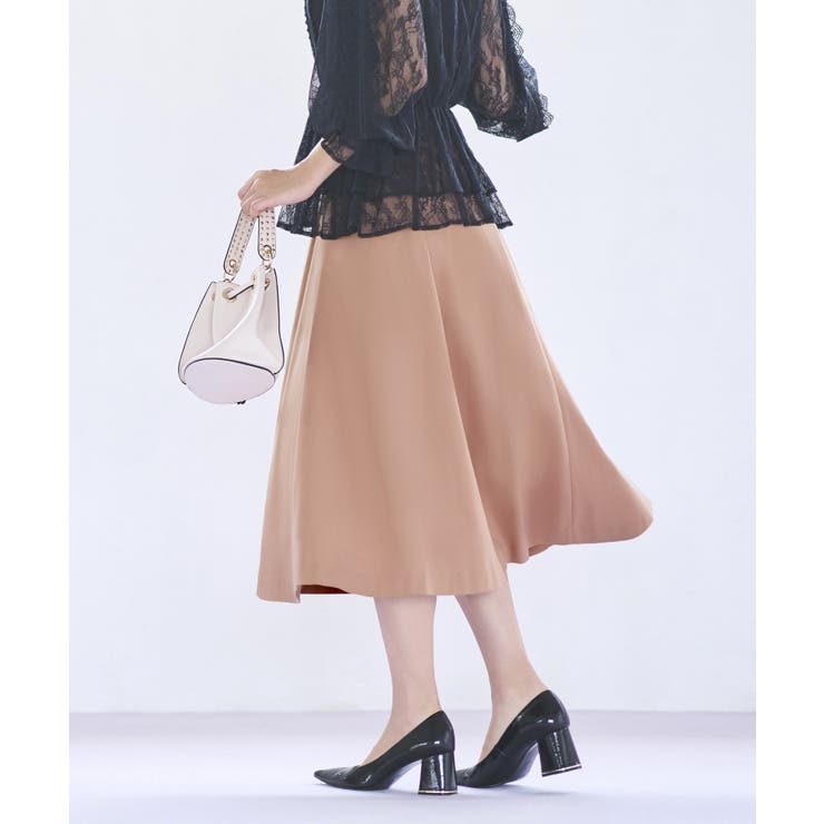 シークレットゴム ハイウエストＡラインスカート | RUIRUE BOUTIQUE | 詳細画像13 