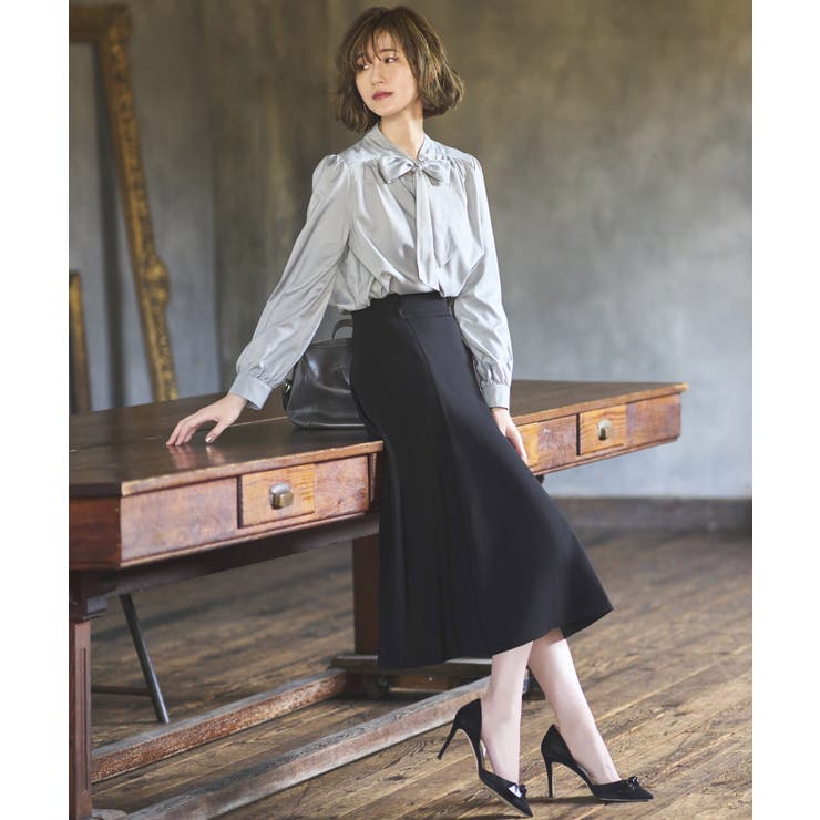 シークレットゴム ハイウエストＡラインスカート | RUIRUE BOUTIQUE | 詳細画像5 