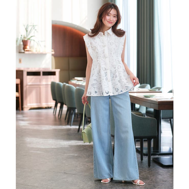 【洗える】パールボタン・レースペプラムジレ | RUIRUE BOUTIQUE | 詳細画像9 