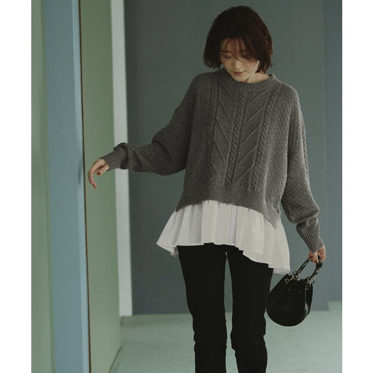 ビックカラーケーブルニット | RUIRUE BOUTIQUE | 詳細画像18 