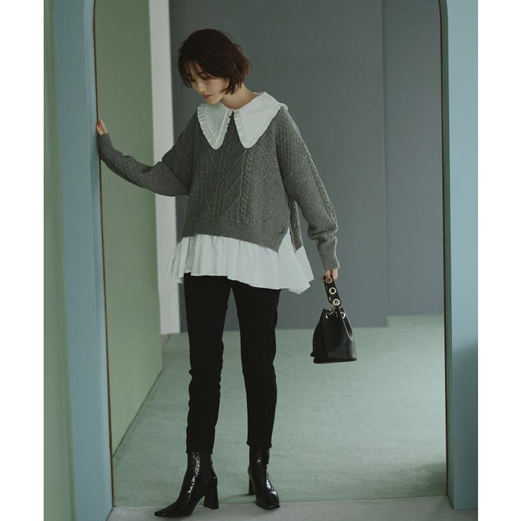 ビックカラーケーブルニット | RUIRUE BOUTIQUE | 詳細画像19 