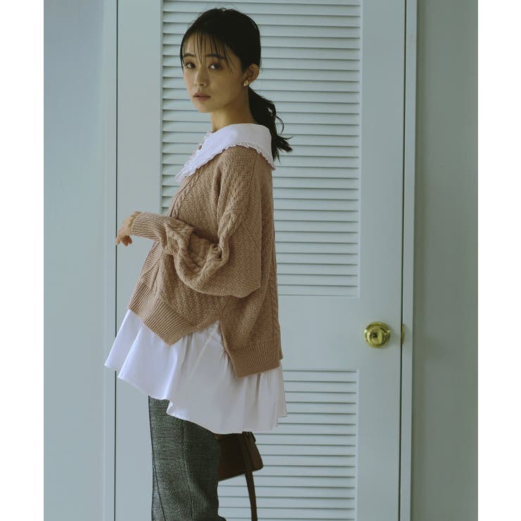 ビックカラーケーブルニット | RUIRUE BOUTIQUE | 詳細画像5 