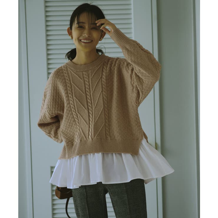 ビックカラーケーブルニット | RUIRUE BOUTIQUE | 詳細画像6 