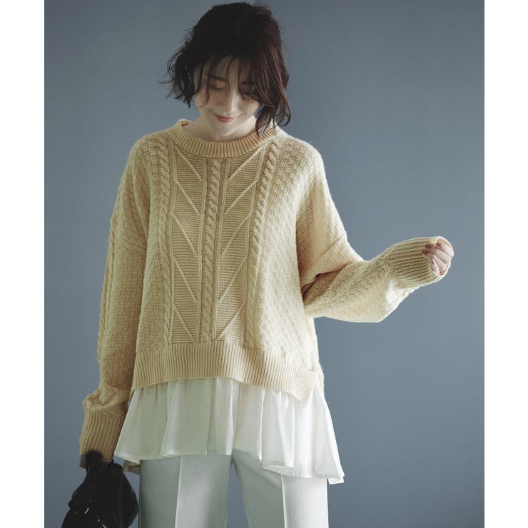 ビックカラーケーブルニット | RUIRUE BOUTIQUE | 詳細画像9 