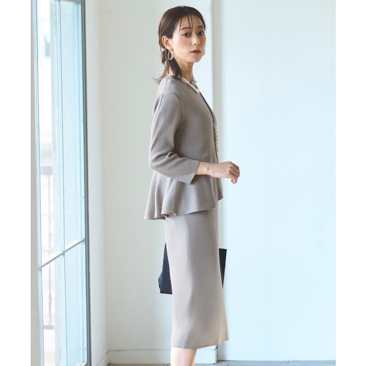 フロントパールペプラムニットアンサンブル | RUIRUE BOUTIQUE | 詳細画像13 