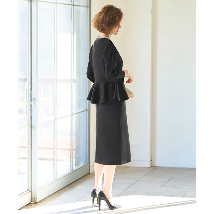 フロントパールペプラムニットアンサンブル | RUIRUE BOUTIQUE | 詳細画像6 