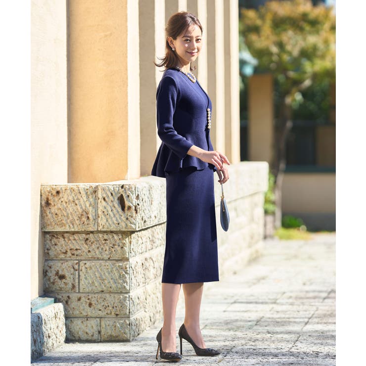 フロントパールペプラムニットアンサンブル | RUIRUE BOUTIQUE | 詳細画像9 
