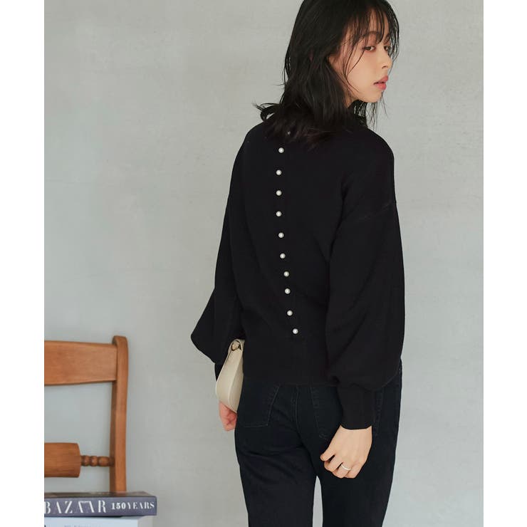 選べるデザインパールボタンアンチピリングニット | RUIRUE BOUTIQUE | 詳細画像9 