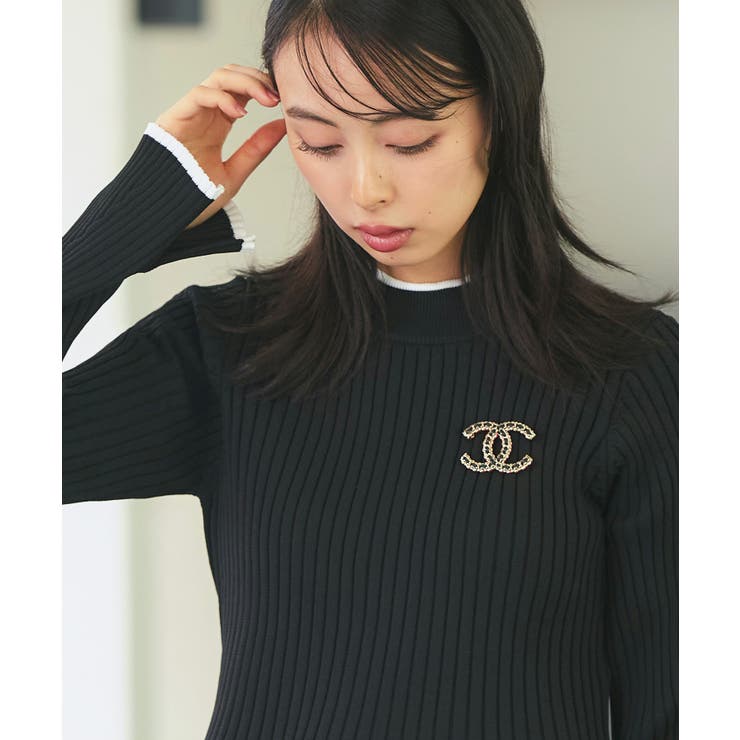 スポンディッシュボリュームぺプラムニット | RUIRUE BOUTIQUE | 詳細画像3 