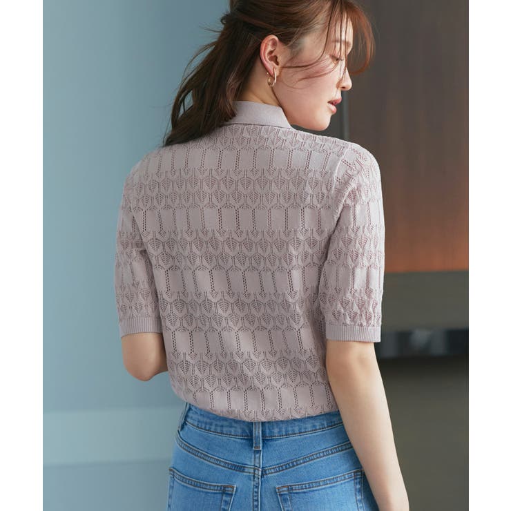 透かし編みニットポロ | RUIRUE BOUTIQUE | 詳細画像13 
