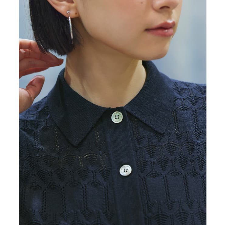 透かし編みニットポロ | RUIRUE BOUTIQUE | 詳細画像16 