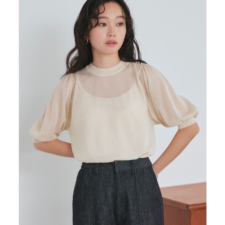 バックパールシアーパフニット | RUIRUE BOUTIQUE | 詳細画像11 