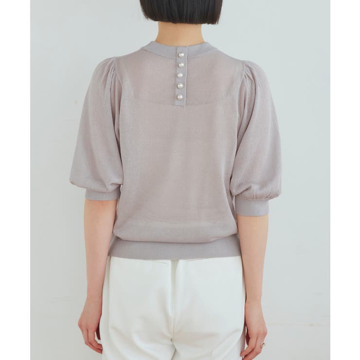 バックパールシアーパフニット | RUIRUE BOUTIQUE | 詳細画像21 
