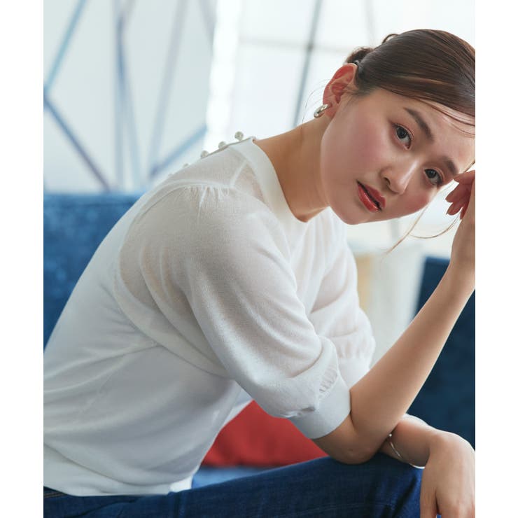 バックパールシアーパフニット | RUIRUE BOUTIQUE | 詳細画像6 