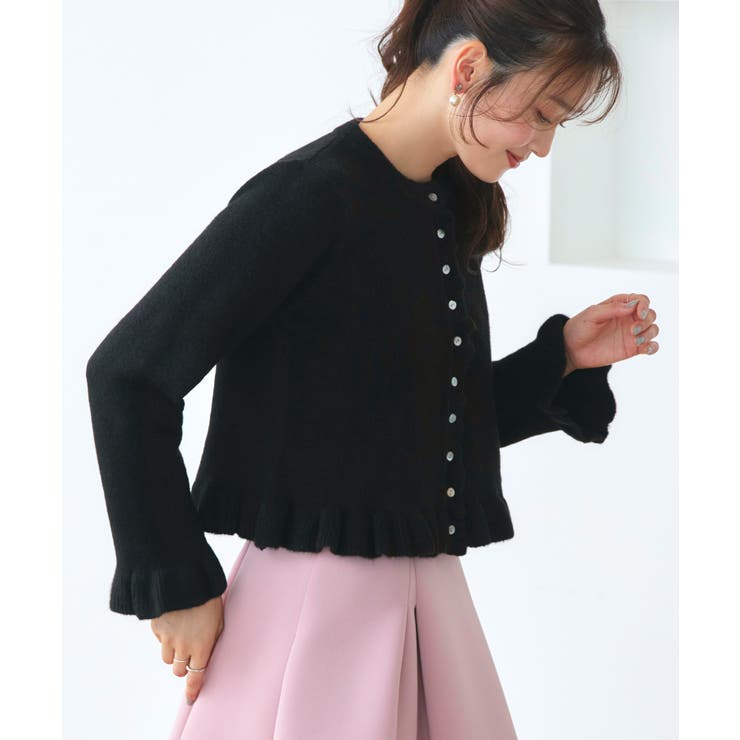 フリルクルーネックカーデ | RUIRUE BOUTIQUE | 詳細画像10 