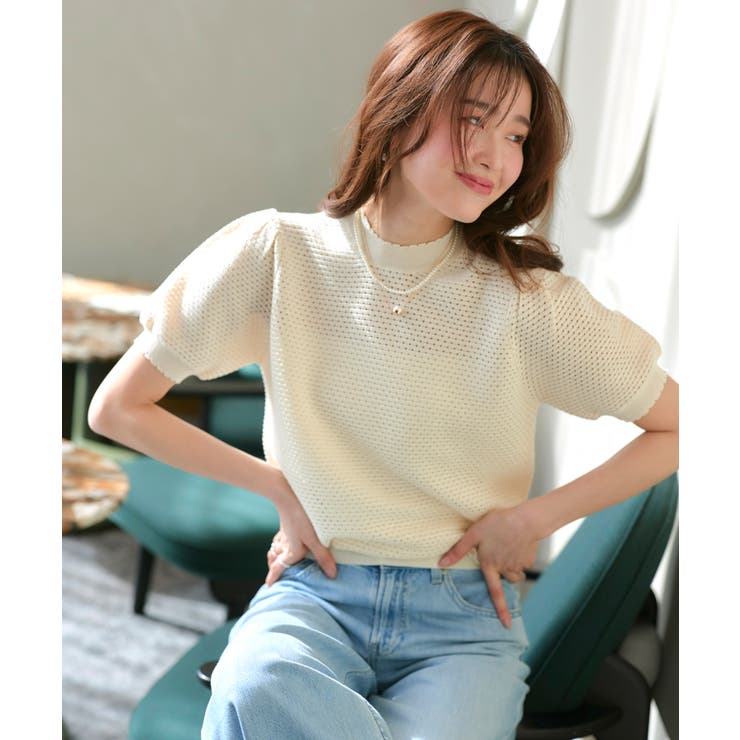 クロシェ風パフニット | RUIRUE BOUTIQUE | 詳細画像3 