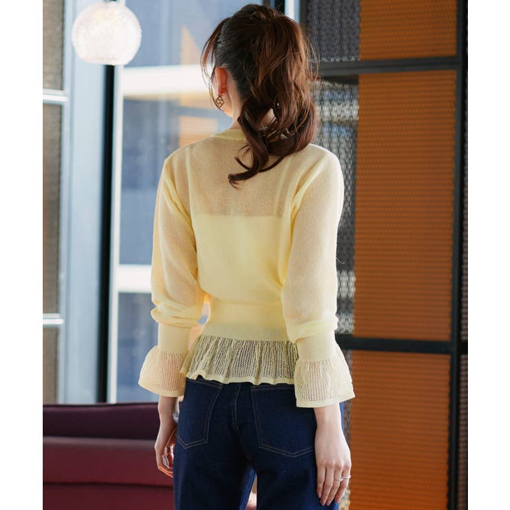 メッシュフリルカーデ | RUIRUE BOUTIQUE | 詳細画像15 