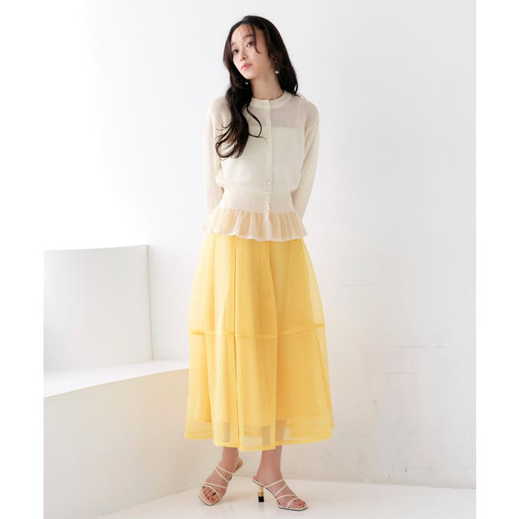 メッシュフリルカーデ | RUIRUE BOUTIQUE | 詳細画像7 