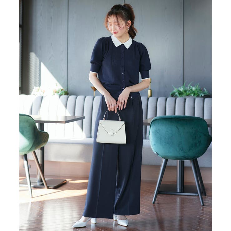 衿つきパフスリーブニットカーデ | RUIRUE BOUTIQUE | 詳細画像5 