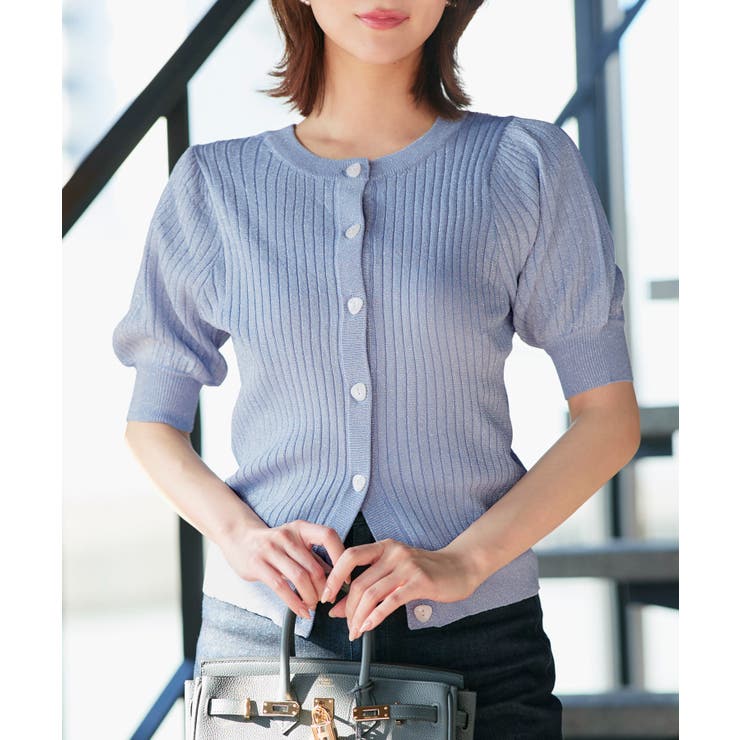 2WAYラメRIBパフカーデ | RUIRUE BOUTIQUE | 詳細画像13 