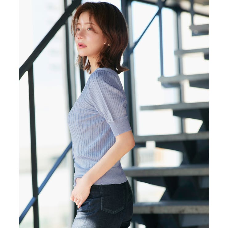 2WAYラメRIBパフカーデ | RUIRUE BOUTIQUE | 詳細画像14 