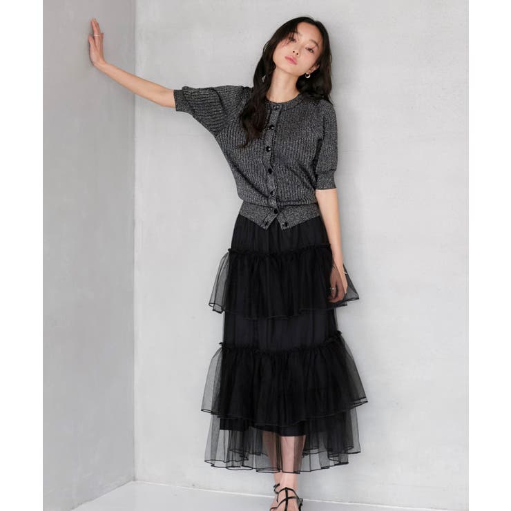 2WAYラメRIBパフカーデ | RUIRUE BOUTIQUE | 詳細画像15 
